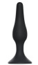 Чёрная малая анальная пробка Slim Anal Plug Small - 10,5 см. Чёрная малая анальная пробка Slim Anal Plug Small - 10,5 см.