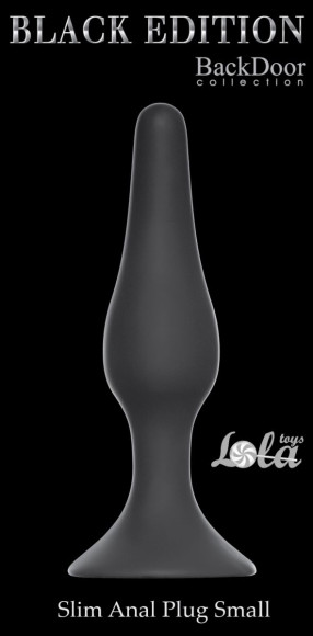 Чёрная малая анальная пробка Slim Anal Plug Small - 10,5 см. Чёрная малая анальная пробка Slim Anal Plug Small - 10,5 см.