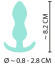 Аквамариновая анальная втулка Mini Butt Plug - 8,2 см. Аквамариновая анальная втулка Mini Butt Plug - 8,2 см.