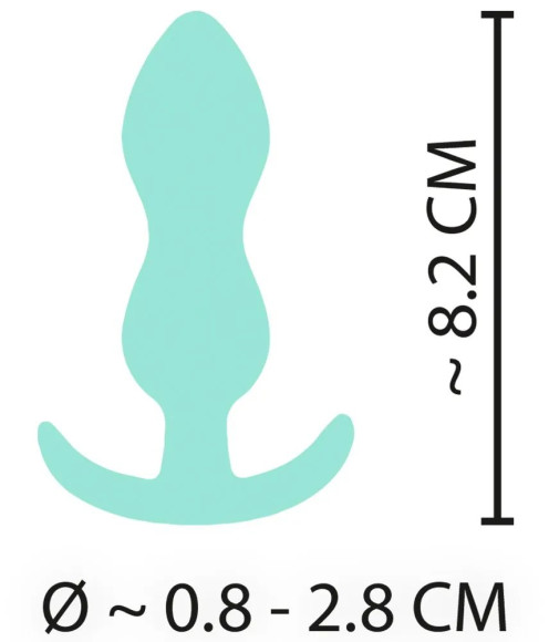 Аквамариновая анальная втулка Mini Butt Plug - 8,2 см. Аквамариновая анальная втулка Mini Butt Plug - 8,2 см.