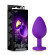 Фиолетовая анальная пробка Bling Plug Medium с золотистым стразом - 8,3 см. Фиолетовая анальная пробка Bling Plug Medium с золотистым стразом - 8,3 см.