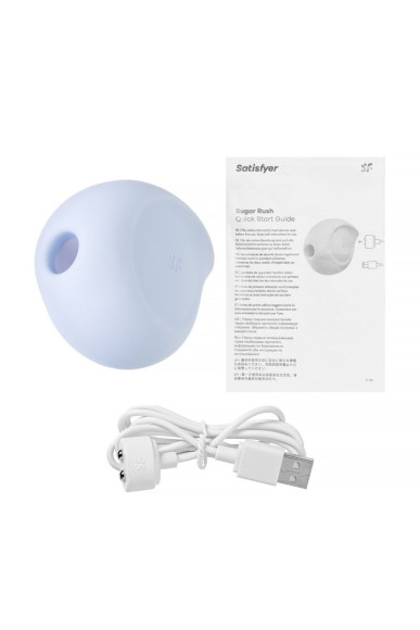 Голубой вакуум-волновой вибромассажёр Sugar Rush Голубой вакуум-волновой вибромассажёр Sugar Rush