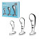 Набор из 3 стальных стимуляторов простаты Stainless Steel P-spot Training Set Набор из 3 стальных стимуляторов простаты Stainless Steel P-spot Training Set