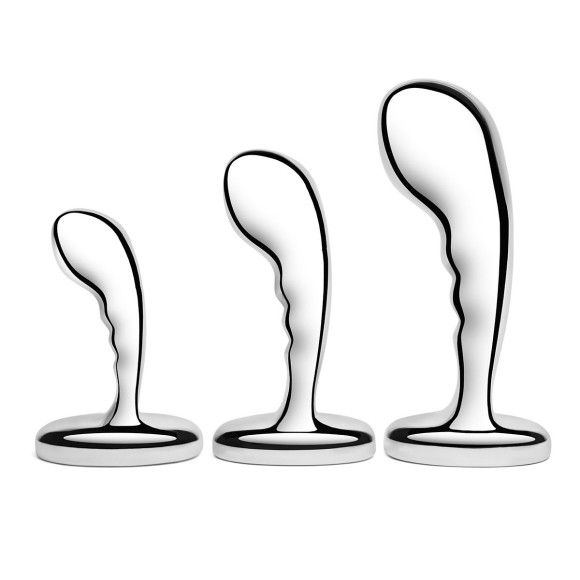 Набор из 3 стальных стимуляторов простаты Stainless Steel P-spot Training Set Набор из 3 стальных стимуляторов простаты Stainless Steel P-spot Training Set