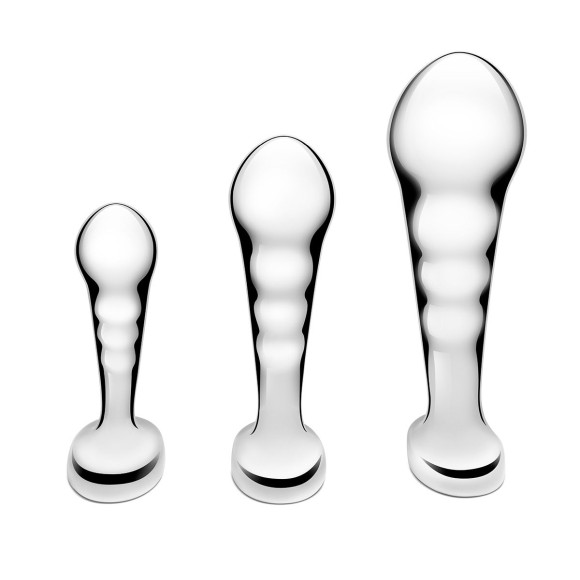Набор из 3 стальных стимуляторов простаты Stainless Steel P-spot Training Set Набор из 3 стальных стимуляторов простаты Stainless Steel P-spot Training Set