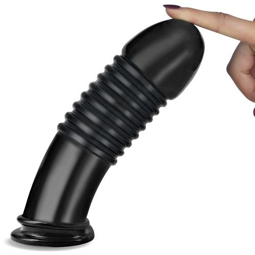 Черная анальная втулка 8 King Sized Anal Bumper - 22,5 см. Черная анальная втулка 8 King Sized Anal Bumper - 22,5 см.