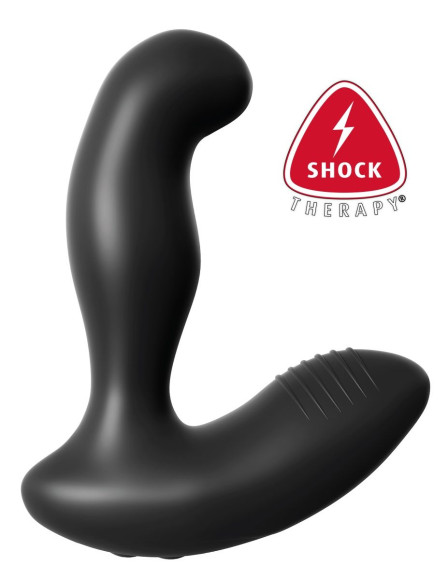 Черный массажер простаты Electro Stim Prostate Vibe с электростимуляцией - 13,3 см. Черный массажер простаты Electro Stim Prostate Vibe с электростимуляцией - 13,3 см.