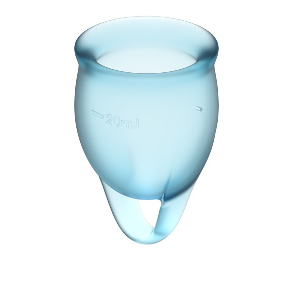 Набор голубых менструальных чаш Feel confident Menstrual Cup Набор голубых менструальных чаш Feel confident Menstrual Cup