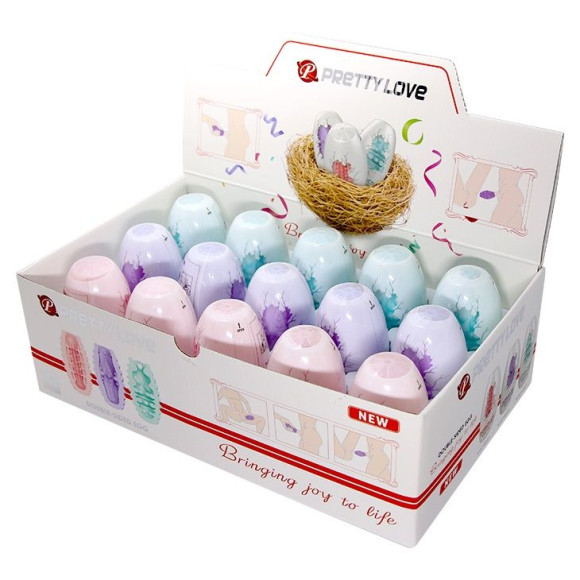 Набор из 15 мини-мастурбаторов Fantastic Egg Hard Boiled Набор из 15 мини-мастурбаторов Fantastic Egg Hard Boiled