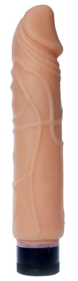 Телесный вибратор-реалистик Real Skin - 22 см.