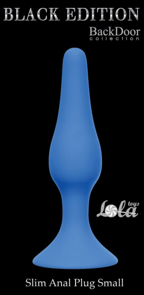 Синяя малая анальная пробка Slim Anal Plug Small - 10,5 см. Синяя малая анальная пробка Slim Anal Plug Small - 10,5 см.