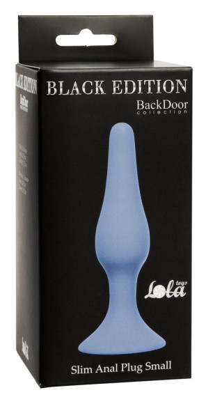 Синяя малая анальная пробка Slim Anal Plug Small - 10,5 см. Синяя малая анальная пробка Slim Anal Plug Small - 10,5 см.