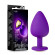 Фиолетовая анальная пробка Bling Plug Large с золотистым стразом - 9,5 см. Фиолетовая анальная пробка Bling Plug Large с золотистым стразом - 9,5 см.