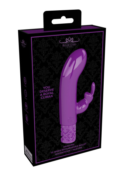 Фиолетовый мини-вибратор Dazzling - 11,8 см. Фиолетовый мини-вибратор Dazzling - 11,8 см.