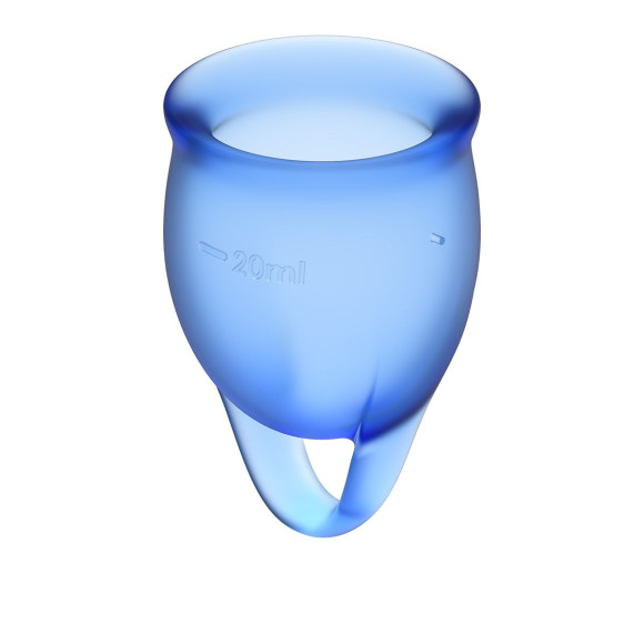 Набор синих менструальных чаш Feel confident Menstrual Cup Набор синих менструальных чаш Feel confident Menstrual Cup