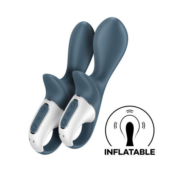 Серый анальный вибратор с функцией расширения Air Pump Booty 2 Серый анальный вибратор с функцией расширения Air Pump Booty 2