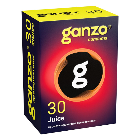 Ароматизированные презервативы Ganzo Juice - 30 шт. Ароматизированные презервативы Ganzo Juice - 30 шт.