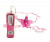 Светящийся розовый стимулятор клитора Micro Butterfly Arouser