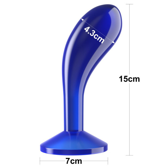 Синяя анальная втулка Flawless Clear Prostate Plug 6.0 - 15 см. Синяя анальная втулка Flawless Clear Prostate Plug 6.0 - 15 см.