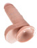 Телесный фаллоимитатор с мошонкой 7 Cock with Balls на присоске - 18 см. Телесный фаллоимитатор с мошонкой 7 Cock with Balls на присоске - 18 см.