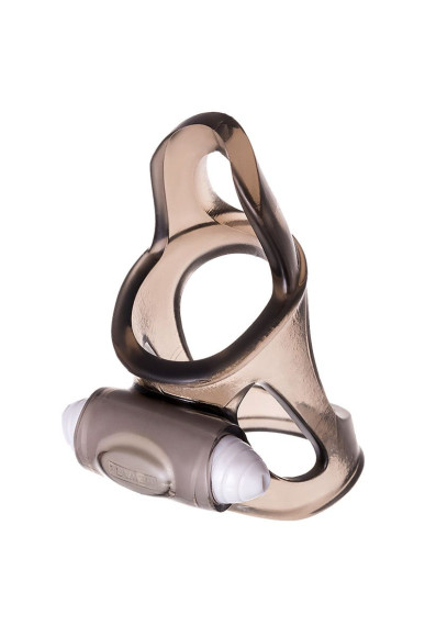 Дымчатая насадка на пенис Toyfa XLover с вибропулей Дымчатая насадка на пенис Toyfa XLover с вибропулей