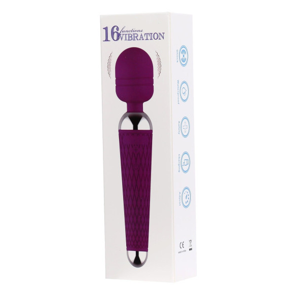 Фиолетовый wand-вибратор - 20 см. Фиолетовый wand-вибратор - 20 см.