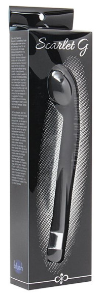 Чёрный G-стимулятор с вибрацией Scarlet G - 21 см. Чёрный G-стимулятор с вибрацией Scarlet G - 21 см.
