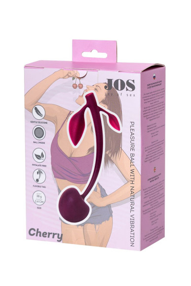 Бордовая вагинальная вишенка WILD CHERRY - 14,5 см. Бордовая вагинальная вишенка WILD CHERRY - 14,5 см.