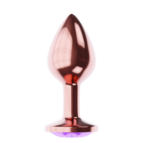 Пробка цвета розового золота с фиолетовым кристаллом Diamond Amethyst Shine L - 8,3 см. Пробка цвета розового золота с фиолетовым кристаллом Diamond Amethyst Shine L - 8,3 см.