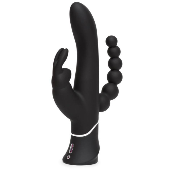 Черный перезаряжаемый вибратор Triple Curve Rechargeable Rabbit Vibrator - 25,4 см. Черный перезаряжаемый вибратор Triple Curve Rechargeable Rabbit Vibrator - 25,4 см.
