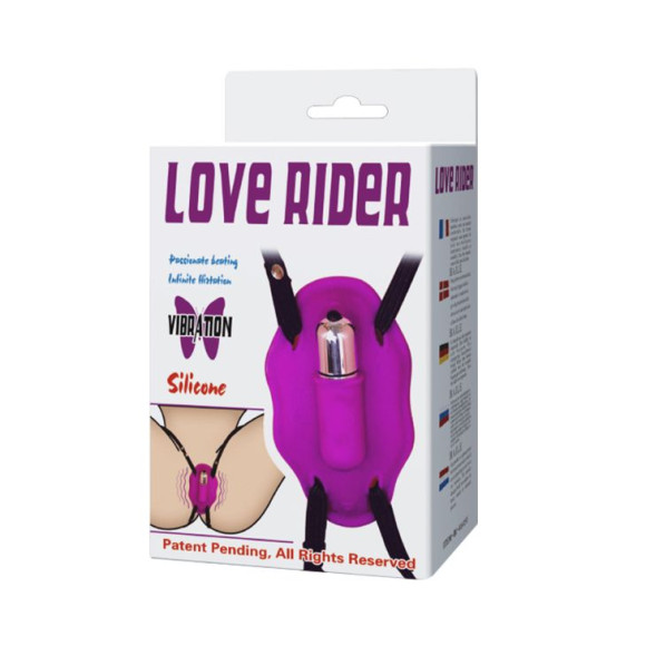 Нежный вибростимулятор для клитора Love Rider на ремешках Нежный вибростимулятор для клитора Love Rider на ремешках