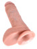 Телесный фаллоимитатор 8 Cock with Balls - 21,3 см. Телесный фаллоимитатор 8 Cock with Balls - 21,3 см.