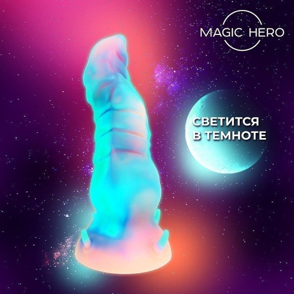 Светящийся в темноте фантазийный стимулятор - 20 см. Светящийся в темноте фантазийный стимулятор - 20 см.