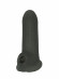 Черный фаллоудлинитель Striker - 13,5 см. Черный фаллоудлинитель Striker - 13,5 см.