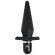 Черная анальная пробка с вибрацией Delicious Fullness Vibrating Butt Plug - 14 см. Черная анальная пробка с вибрацией Delicious Fullness Vibrating Butt Plug - 14 см.