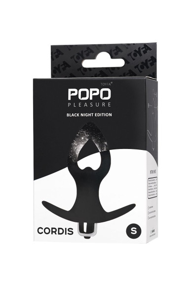 Черная анальная вибровтулка Cordis S - 10,5 см. Черная анальная вибровтулка Cordis S - 10,5 см.
