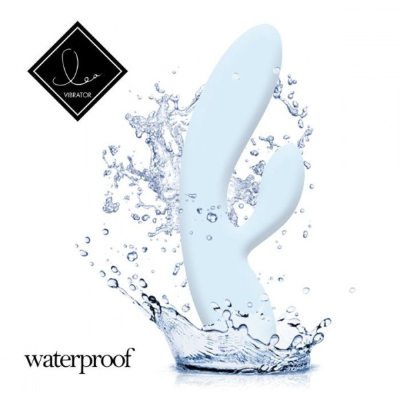 Нежно-голубой вибратор-кролик Lea Rabbit Vibrator - 20,2 см. Нежно-голубой вибратор-кролик Lea Rabbit Vibrator - 20,2 см.