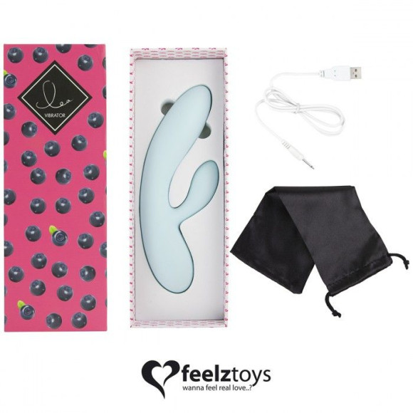 Нежно-голубой вибратор-кролик Lea Rabbit Vibrator - 20,2 см. Нежно-голубой вибратор-кролик Lea Rabbit Vibrator - 20,2 см.
