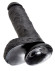 Чёрный фаллоимитатор 8 Cock with Balls - 21,3 см. Чёрный фаллоимитатор 8 Cock with Balls - 21,3 см.