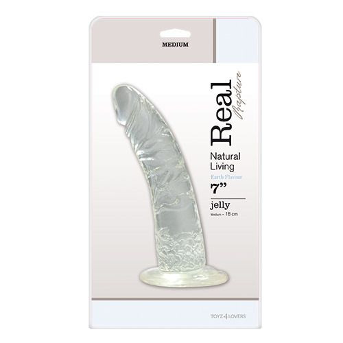 Прозрачный фаллоимитатор без мошонки JELLY DILDO REAL RAPTURE CLEAR - 18 см. Прозрачный фаллоимитатор без мошонки JELLY DILDO REAL RAPTURE CLEAR - 18 см.
