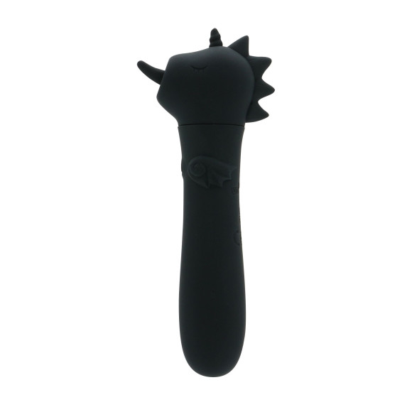 Черная вибропуля Unihorn USB Wild Spirit со стимуляцией язычком Черная вибропуля Unihorn USB Wild Spirit со стимуляцией язычком
