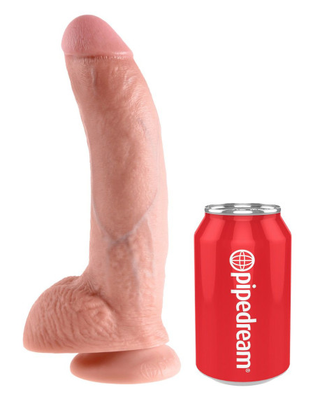 Телесный фаллоимитатор 9 Cock with Balls - 22,9 см. Телесный фаллоимитатор 9 Cock with Balls - 22,9 см.