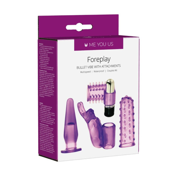 Фиолетовый вибронабор Foreplay Couples Kit Фиолетовый вибронабор Foreplay Couples Kit