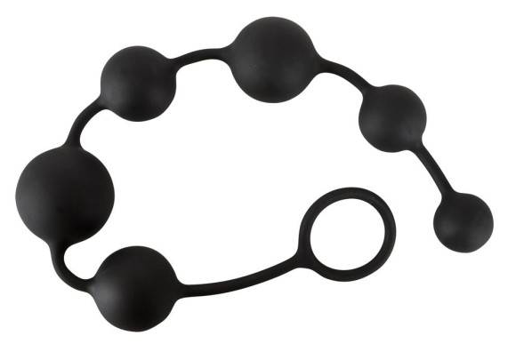 Анальная цепочка Black Velvets Anal Beads - 40 см. Анальная цепочка Black Velvets Anal Beads - 40 см.
