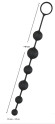 Анальная цепочка Black Velvets Anal Beads - 40 см. Анальная цепочка Black Velvets Anal Beads - 40 см.