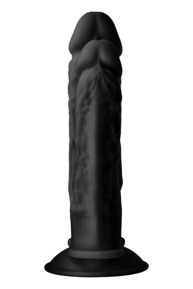 Черный анально-вагинальный фаллоимитатор Double Penetrator - 19,5 см. Черный анально-вагинальный фаллоимитатор Double Penetrator - 19,5 см.