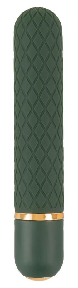 Зеленый мини-вибратор Luxurious Bullet Vibrator - 12,6 см. Зеленый мини-вибратор Luxurious Bullet Vibrator - 12,6 см.
