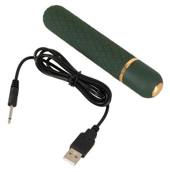 Зеленый мини-вибратор Luxurious Bullet Vibrator - 12,6 см. Зеленый мини-вибратор Luxurious Bullet Vibrator - 12,6 см.