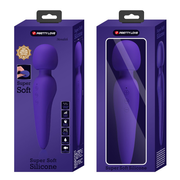 Фиолетовый wand-вибратор Meredith Фиолетовый wand-вибратор Meredith