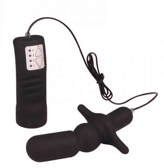Чёрный вибромассажер для анальной стимуляции MENZSTUFF VIBRATING REAMER WATERPROOF Чёрный вибромассажер для анальной стимуляции MENZSTUFF VIBRATING REAMER WATERPROOF